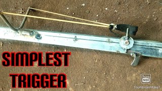 SIMPLE SLINGSHOT TRIGGER HOW TO MAKE [upl. by Saffren202]