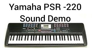 Yamaha PSR 220  Yamaha PSR 220 sound review [upl. by Cordell]