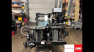 Heidelberg GT Platen with gold foiling attachment Gab Supplies Ltd 1972 [upl. by Ellehcim]