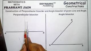 Construction of Perpendicular Bisector And Angle Bisector [upl. by Sivolc]