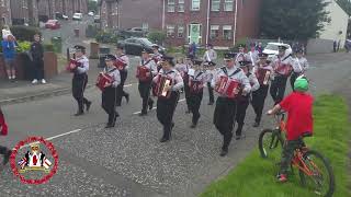 Donaghmore Accordion Band  Mavemacullen Accordion Band Parade 2024 [upl. by Aniara]