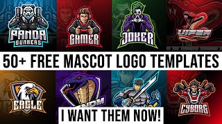 50 Best Free Mascot Logo Templates for eSports [upl. by Suilmann]