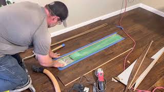 How to replace a damaged laminate board that’s in the middle of the floor [upl. by Tamera883]