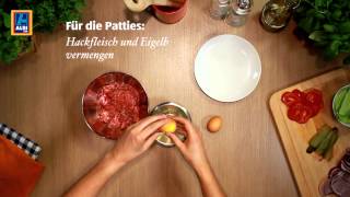 Hamburger Grundrezept  Rezept der ALDI inspiriert [upl. by Lhamaj]