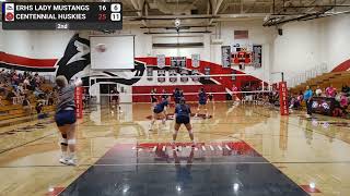 ERHS Lady Mustangs JV vs Centennial HS Huskies BIG VIII  Set 2 [upl. by Teodor651]