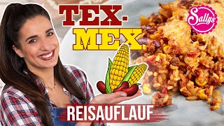 super knuspriges ReisauflaufRezept TEX MEX Style  schnelles One Pot Gericht [upl. by Dawkins553]