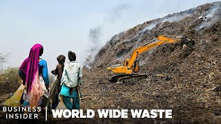 How People Live On A Flaming Garbage Dump  World Wide Waste  Business Insider [upl. by Ellehsem369]