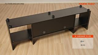 How to Assemble amp Install Your 70Inch TV Stand with LED Lights amp Power Outlets  StepbyStep Guide [upl. by Aieka849]