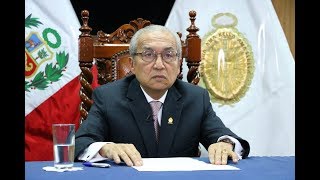 Pronunciamiento del Fiscal de la Nación Pedro Gonzalo Chávarry Vallejos 31082018 [upl. by Toffey712]