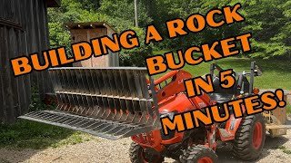 BUILDING A ROCK BUCKET IN 5 MINUTES WITH HOBART 210 MVP MIG WELDER [upl. by Atinaujnas]