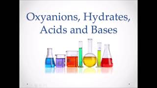 N2 Oxyanions Hydrates Acids and Bases Nomenclature [upl. by Abixah]