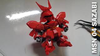 The Snap Building of SD Sazabi [upl. by Leidgam]