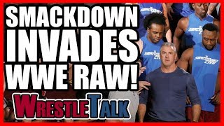 Smackdown INVADES Raw  WWE Raw Oct 23 2017 Review [upl. by Seraphim]