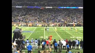 Green Bay Packers vs Detriot Lions  Aaron Rodgers Hail Mary TD Touch Down [upl. by Nitsirhc]