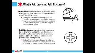 Overview of Chicagos Paid Leave and Paid Sick and Safe Leave Ordinance [upl. by Siari]