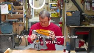 Bostitch 28 Degree Cordless Framing Nailer GF28WW  Review [upl. by Reseta]