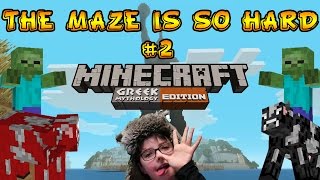 Minecraft Greek Mythology THE MAZE IS SO HARD AND SO LONG [upl. by Zilla]