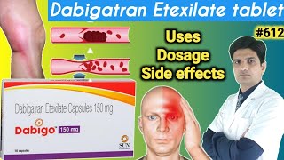 Dabigatran etexilate capsules in hindi  Dabigo 110 mg in hindi  Dabigatran etexilate [upl. by Tound]