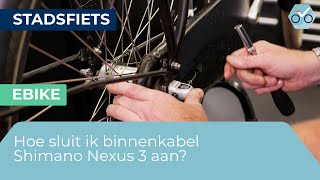 Hoe de en monteer ik een Shimano Nexus Clickbox 201 [upl. by Ehudd]