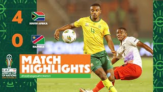 HIGHLIGHTS  South Africa 🆚 Namibia TotalEnergiesAFCON2023  MD2 Group E [upl. by Eilarol632]