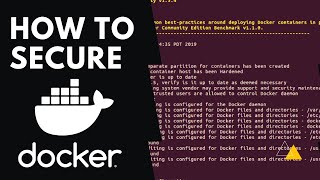 Docker Security Essentials  How To Secure Docker Containers [upl. by Maison788]