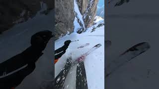 Insane Ski SnowBoard Party Ski Shorts RedBull snowboard youtubeshorts parachute The End [upl. by Trimmer]