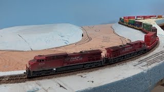 Layout Update  September 2018 Trains Running Mainline Complete Block Detection Operational [upl. by Modesta420]