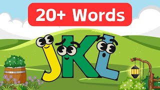 Learn The Letters J K L  Alphabet for Kids [upl. by Abernathy]