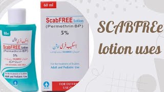 Scabfree Permethrin Lotion uses dosage in Urdu Kharish ka ilaj how to use Scabfree Lotion [upl. by Settera]