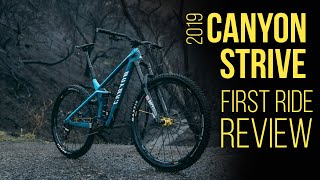 2019 Canyon Strive First Ride Review [upl. by Jenn226]