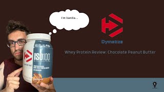 Dymatize ISO 100 Protein Review Chocolate Peanut Butter dymatize proteinshake trythis vanilla [upl. by Haroppizt]