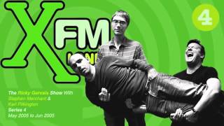 XFM The Ricky Gervais Show Series 4 Episode 5  Are you trying to sleep on Tottenham Court Road [upl. by Ttennej]