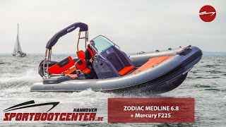 Zodiac Medline 68 mit Mercury F225XL [upl. by Rekyr]