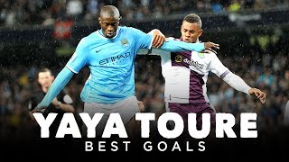 YAYA TOURE BEST MAN CITY GOALS  20102017 [upl. by Anthiathia]