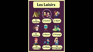 Vocabulaire Français Facile Les Loisirs en 9 Mots  🎬🎮 [upl. by Eceela911]