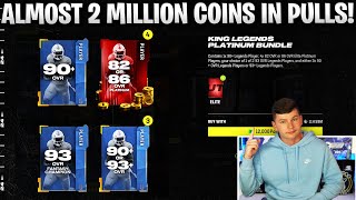 INSANE 2 MILLION COINS IN PULLS FESTIVE BLITZ PROMO KING LEGENDS PLATINUM BUNDLE [upl. by Arch466]