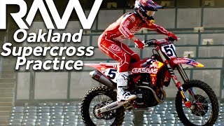 Oakland Supercross Practice RAW  Motocross Action Magazine [upl. by Ahsata707]