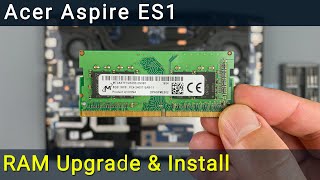 Acer Aspire ES1532 ES1523 ES1533 ES1572 RAM Upgrade and Install  Stepbystep DIY Tutorial [upl. by Rothmuller579]