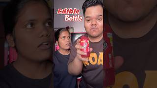 My Sister Vs Me  Who will make the best Edible Bottle shorts [upl. by Ajnot615]