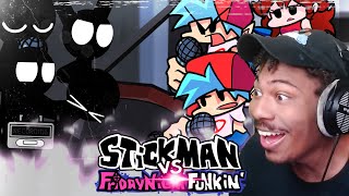 This Mod Will Have You Cracking Up😂  Friday Night Funkin Vs Stickman Mod [upl. by Talie639]