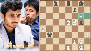 Always the Knight  Never The Bishop  Vidit vs Hikaru  Round 9  FIDE Candidates 2024 [upl. by Vina]