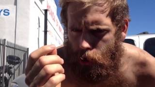 Homeless Man does Breaking Bad impressions for food Homelessberg [upl. by Aniras]