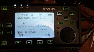 X5105 listening to PSK with newest firmware [upl. by Yul]