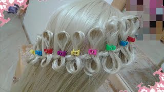 peinados sencillos faciles para cabello largo bonitos y rapidos con trenzas para chica mariposa42 [upl. by Lenoel]