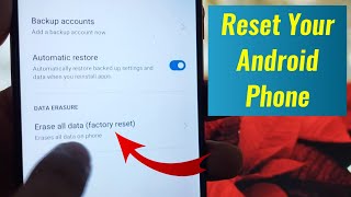 How to Factory Reset your Android Phone  Pro Solutions [upl. by Nilak]