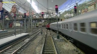 Kamerafahrt Modelleisenbahnclub Stuttgart Januar 2016 [upl. by Tore358]