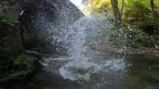 Huge Rock Splashes  Tollymore Forest Park [upl. by Lleihsad]