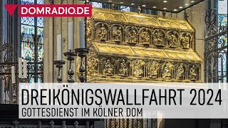 Ökumenischer Gottesdienst zur Dreikönigswallfahrt 2024 im Kölner Dom [upl. by Demakis]