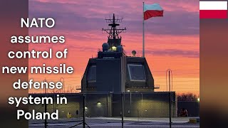 NATO assumes control of new missile defense system in Poland [upl. by Notserp]