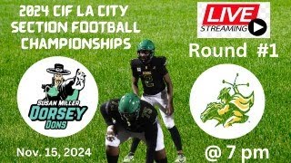 1 Narbonne vs 8 Dorsey 2024 CIF LA City Section Football Playoff Game [upl. by Uella513]